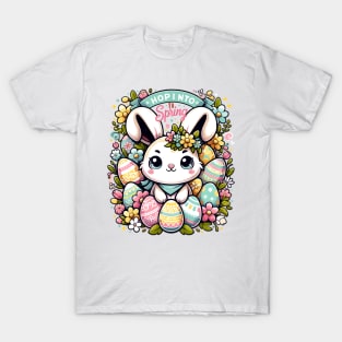 Spring Bunny Festive Easter Design T-Shirt